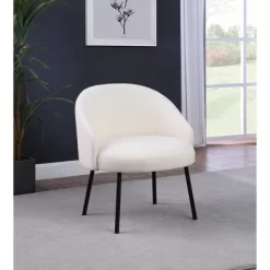 Modern Sherpa Accent Chair Cream - HomePop -Furniture Specialty Store GUEST 2b40dd02 f8f3 4c22 b7fe f78df5b10dd8