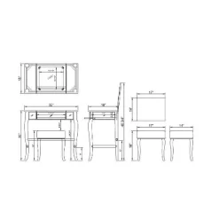 Harper Vanity Set Silver - Linon 29 Harper Vanity Set Silver - Linon -Furniture Specialty Store GUEST 2b9b873e 89db 4af1 8d39 c0efa0f7458e