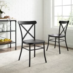 Set Of 2 Camille Dining Chair Matte Black - Crosley -Furniture Specialty Store GUEST 2ba40142 c121 4541 847b 41f628e0795b