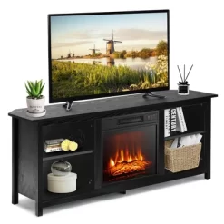 Costway 58'' 2-Tier Fireplace TV Stand W/18'' Electric Fireplace Up To 65'' -Furniture Specialty Store GUEST 2c17e9a0 3248 4bb8 aa5d 73206754870b