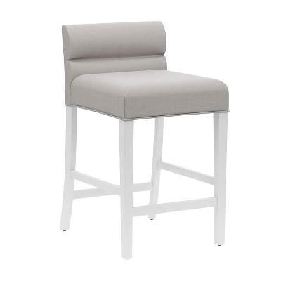 27" Desco Wood Upholstered Counter Height Barstool White - Hillsdale Furniture 3 27" Desco Wood Upholstered Counter Height Barstool White - Hillsdale Furniture