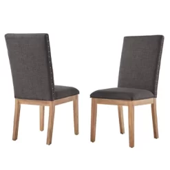 Set Of 2 Amiford Nailhead Accent Dining Chair - Inspire Q -Furniture Specialty Store GUEST 2c8453e8 acfd 4bfc b47c 58ac53c275a5