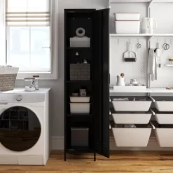 RealRooms Shadwick Single Metal Locker Storage Cabinet -Furniture Specialty Store GUEST 2d1d4106 72ae 4259 b08e 5d70d55eb4a4