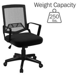 Office Chair - Adjustable Height Computer Chair With Wheels, Square Tilting Mesh Back, Foam Seat, Arms, Swivels In 360-Degrees By Lavish Home (Black) 9 Office Chair - Adjustable Height Computer Chair With Wheels, Square Tilting Mesh Back, Foam Seat, Arms, Swivels In 360-Degrees By Lavish Home (Black) -Furniture Specialty Store GUEST 2d2f69cc 919c 48c3 b5e5 6013f501b48a