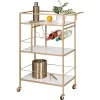 Honey-Can-Do 3 Tier Bar Cart Gold/White -Furniture Specialty Store GUEST 2d43b53b 6167 4e31 b309 974ea5dbcb72