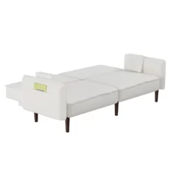 Convertible Futon Sofa Bed With Wooden Legs - ModernLuxe -Furniture Specialty Store GUEST 2dcf9a12 f8c6 40af 81a9 3f47a5bfd1db