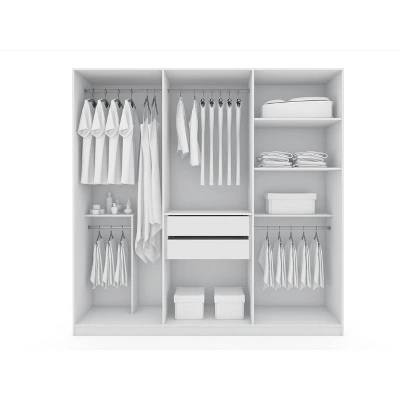 Gramercy Wardrobe Armoire Closet - Manhattan Comfort 6 Gramercy Wardrobe Armoire Closet - Manhattan Comfort - Image 4