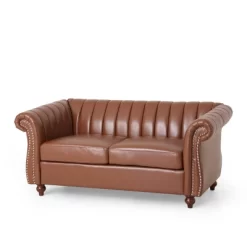Glenmont Contemporary Channel Stitch Loveseat With Nailhead Trim - Christopher Knight Home 18 Glenmont Contemporary Channel Stitch Loveseat With Nailhead Trim - Christopher Knight Home -Furniture Specialty Store GUEST 2e075eaa dd43 4bf6 b47f 209d08d9900c
