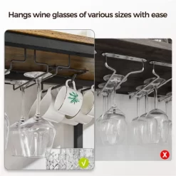 Yaheetech Home Bar Industrial Wine Rack Table With Glass Holder, Wine Bar Cabinet, Rustic Brown 15 Yaheetech Home Bar Industrial Wine Rack Table With Glass Holder, Wine Bar Cabinet, Rustic Brown -Furniture Specialty Store GUEST 2e24051e b872 47d8 bd46 0bd1fc175b54