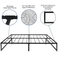 Flash Furniture 14 Inch Metal Platform Bed Frame - No Box Spring Needed With Steel Slat Support And Quick Lock Functionality -Furniture Specialty Store GUEST 2e9b91cb 498e 45f8 9075 4996106dd6b0