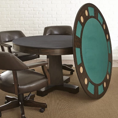 Rudy Dining And Game Table Walnut - Steve Silver Co. 3 Rudy Dining And Game Table Walnut - Steve Silver Co.