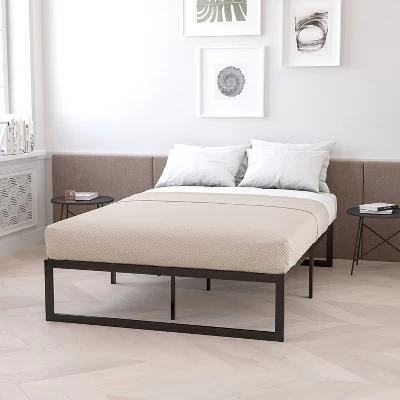 Emma And Oliver 14" Platform Bed Frame & 10" Mattress In A Box - No Box Spring Required 3 Emma And Oliver 14" Platform Bed Frame & 10" Mattress In A Box - No Box Spring Required