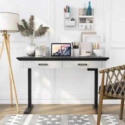 47" Losondo Transitional Height Adjustable Desk With USB Ports - HOMES: Inside + Out 19 47" Losondo Transitional Height Adjustable Desk With USB Ports - HOMES: Inside + Out -Furniture Specialty Store GUEST 2f5023b4 a1a9 4251 8f97 d2697442ff90
