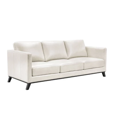 Woodstock Mid-Century Top Grain Leather Sofa - Abbyson Living 11 Woodstock Mid-Century Top Grain Leather Sofa - Abbyson Living - Image 9