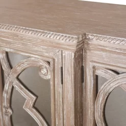 Naples 6 Door Mirrored Cabinet Natural - Stylecraft -Furniture Specialty Store GUEST 30a19a71 9128 460b 817c 82e396481ced