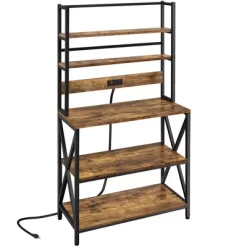 Yaheetech 5-Tier Kitchen Baker’s Racks With Power Outlets, Coffee Bar Station With Hutch 16 Yaheetech 5-Tier Kitchen Baker’s Racks With Power Outlets, Coffee Bar Station With Hutch -Furniture Specialty Store GUEST 30cd2227 8729 494c 8099 bde6e227e1e8
