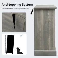 Costway 55'' Buffet Server Table Storage Cabinet Sideboard Glass Doors Adjustable Shelves -Furniture Specialty Store GUEST 3129af7c ef6a 4f52 9c70 3684040638b7