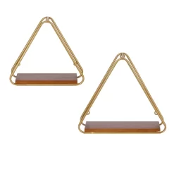 2pc Tilde Triangle Accent Shelf Set - Kate & Laurel All Things Decor