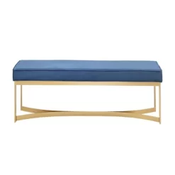 Secor Upholstered Accent Bench With Metal Base - Martha Stewart -Furniture Specialty Store GUEST 32f5797f 101f 4baa 932b 83993bd571e7