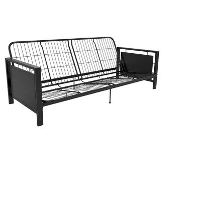 DHP Henley Metal Arm Futon Frame Black Metal - Dorel Home Products 4 DHP Henley Metal Arm Futon Frame Black Metal - Dorel Home Products - Image 2