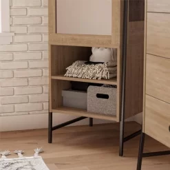 Bushwick Wardrobe Natural - Novogratz -Furniture Specialty Store GUEST 33bf504e f48e 48ef a45c 15e723b7d5f6