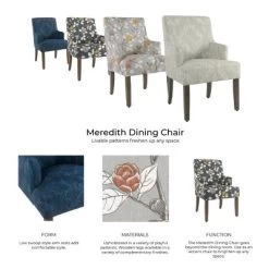 Meredith Dining Chair -Homepop 19 Meredith Dining Chair -Homepop -Furniture Specialty Store GUEST 33e5b852 5ae1 44a6 be56 346a39f8b2e8
