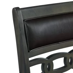 5pc Taylor Counter Height Dining Set Table And 4 Faux Leather Side Chairs Gray - Picket House Furnishings -Furniture Specialty Store GUEST 342a6c2f a8b4 476c 804d d31e79c9ddea