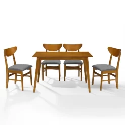 5pc Landon Rectangle Dining Set With Wood Chairs - Crosley -Furniture Specialty Store GUEST 3468955d cfd8 4b31 8dc3 b2914a05c793
