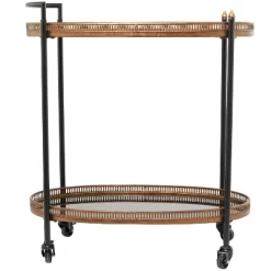 Modern Traditional Metal And Glass Bar Cart Brass - Olivia & May -Furniture Specialty Store GUEST 346ebb1b cacf 4490 bd8e 77743bc7a47e