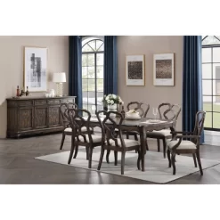 Chateau Dining Table Brown - Treasure Trove Accents -Furniture Specialty Store GUEST 3585da8e 07f8 4baa 841e eac405243b5a