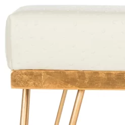 Jenine Faux Ostrich Square Bench - Cream/Gold - Safavieh 7 Jenine Faux Ostrich Square Bench - Cream/Gold - Safavieh -Furniture Specialty Store GUEST 3669ac2a 6c02 47dd 8a3e 6852da02bee5