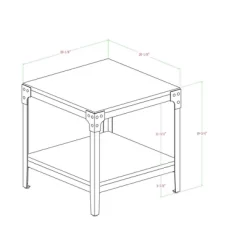 Set Of 2 Benny Urban Industrial Angle Iron Side Tables - Saracina Home -Furniture Specialty Store GUEST 36f541d7 e3c1 4bfe a7c1 00065ab8ba6c