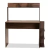 Garnet Wood Desk With Shelves Walnut/Brown - Baxton Studio -Furniture Specialty Store GUEST 3725e14a 9ea4 4e8f 8ff8 d8665135fa52