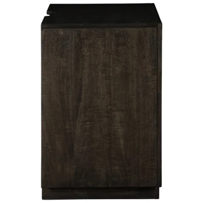 Hyndell Nightstand Dark Brown - Signature Design By Ashley 5 Hyndell Nightstand Dark Brown - Signature Design By Ashley - Image 3