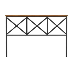 Ashford Metal Headboard Textured Black With Oak Finished Wood - Hillsdale Furniture -Furniture Specialty Store GUEST 37a38cbf 74e5 40f5 87fa 269c43816064