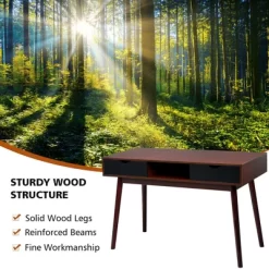 Costway 48'' Computer Desk Study Workstation Laptop Table Home Office W/ Drawers -Furniture Specialty Store GUEST 38509e65 bd60 4e76 86c8 9e636d9470eb