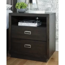 Hyndell Nightstand Dark Brown - Signature Design By Ashley