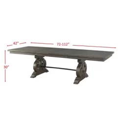 Stanford Extendable Dining Table Dark Ash - Picket House Furnishings -Furniture Specialty Store GUEST 3928b161 4eaa 4832 b0c7 b4b2443e0336