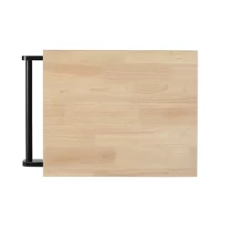 Maynard Contemporary Glass Paneled Kitchen Cart Natural/Black - Christopher Knight Home -Furniture Specialty Store GUEST 392ef934 7c2f 4148 b59a 2d4626949c72