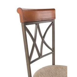 29" Carter Swivel Barstool Metal/Tan/Cherry - Powell Company -Furniture Specialty Store GUEST 3a020286 60cf 4e96 b449 c1a204a35312
