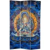 6" Radiant Tara Tibetan Double Sided Canvas Room Divider Blue/Yellow - Oriental Furniture -Furniture Specialty Store GUEST 3a0f9b17 fd57 4873 b5e5 a6f25f91fd89