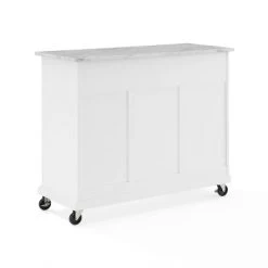 Avery Kitchen Island/Cart Distressed White/White Marble - Crosley -Furniture Specialty Store GUEST 3a62481c e0f1 44d1 973e cf6e6fb0e297