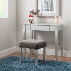 Harper Vanity Set Silver - Linon 26 Harper Vanity Set Silver - Linon -Furniture Specialty Store GUEST 3a768253 d6bb 4879 9580 ab36144337ef