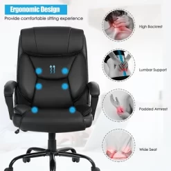 Costway Big & Tall 500lb Massage Office Chair E Xecutive PU Leather Computer Desk Chair 18 Costway Big & Tall 500lb Massage Office Chair E Xecutive PU Leather Computer Desk Chair -Furniture Specialty Store GUEST 3b6dfcbb 546e 41ec ac9c 91df8302a1c1