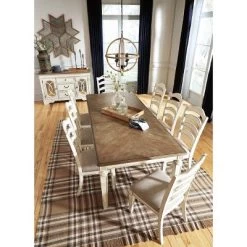 Realyn Rectangular Extendable Dining Table Chipped White - Signature Design By Ashley -Furniture Specialty Store GUEST 3b7d1be3 1fa7 4a72 a9c5 4629bbf560da