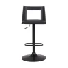 Milan Adjustable Swivel Faux Leather Metal Barstool Black - Armen Living -Furniture Specialty Store GUEST 3bbe3391 6746 4444 8103 a280d7ea049d