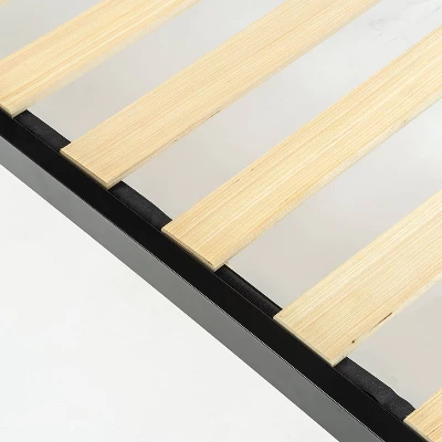 14" Narrow Twin Mia Platform Bed Frame Black - Zinus 4 14" Narrow Twin Mia Platform Bed Frame Black - Zinus - Image 2