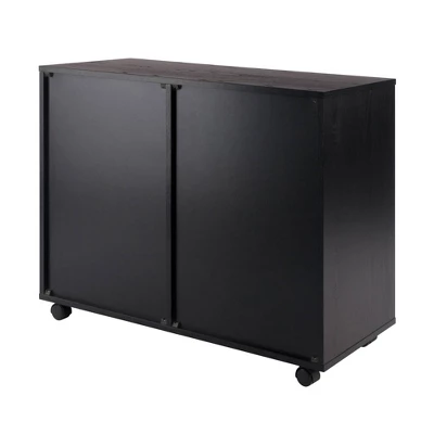 Halifax 2 Sections Mobile Storage Cabinet - Winsome 7 Halifax 2 Sections Mobile Storage Cabinet - Winsome - Image 5