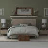 ELuxury Chevron Wood Bed Frame With Headboard