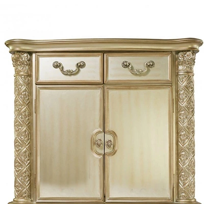 44" Vendome Bedroom Set Gold Patina/Bone White - Acme Furniture 5 44" Vendome Bedroom Set Gold Patina/Bone White - Acme Furniture - Image 3